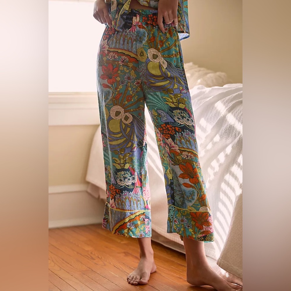 Anthropologie Colorful Utility Lounge Pajama Set Small - Picture 4 of 16